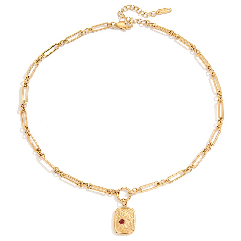 ELENYS Relic Chain – pozlacený náhrdelník 18K žluté zlato
