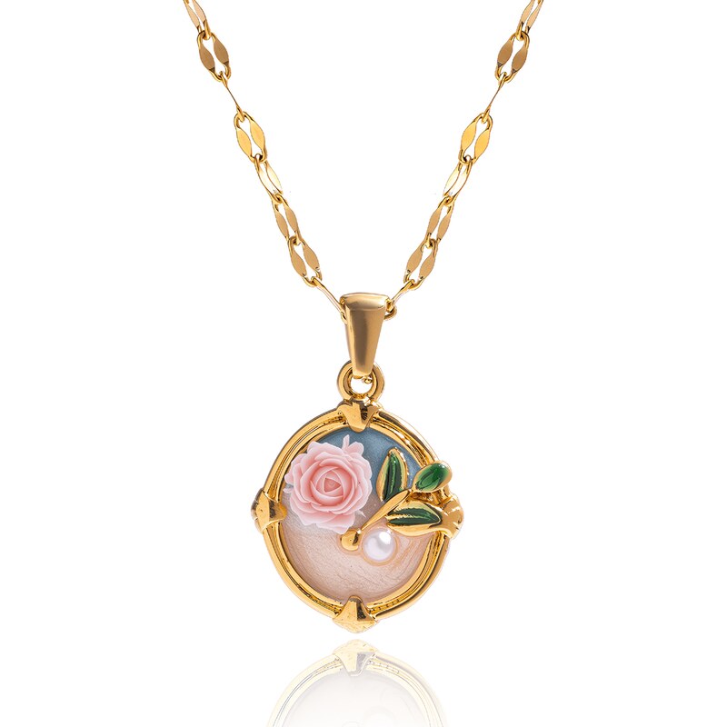 ELENYS Nostalgia Rosé – pozlacený náhrdelník 18K žluté zlato