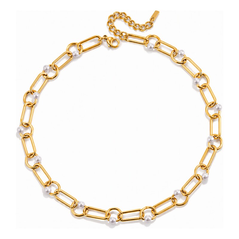 ELENYS Daisy Glow – pozlacený náhrdelník 18K žluté zlato