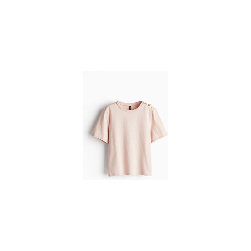 H&M - Tričkos knoflíky - Světle Růžová