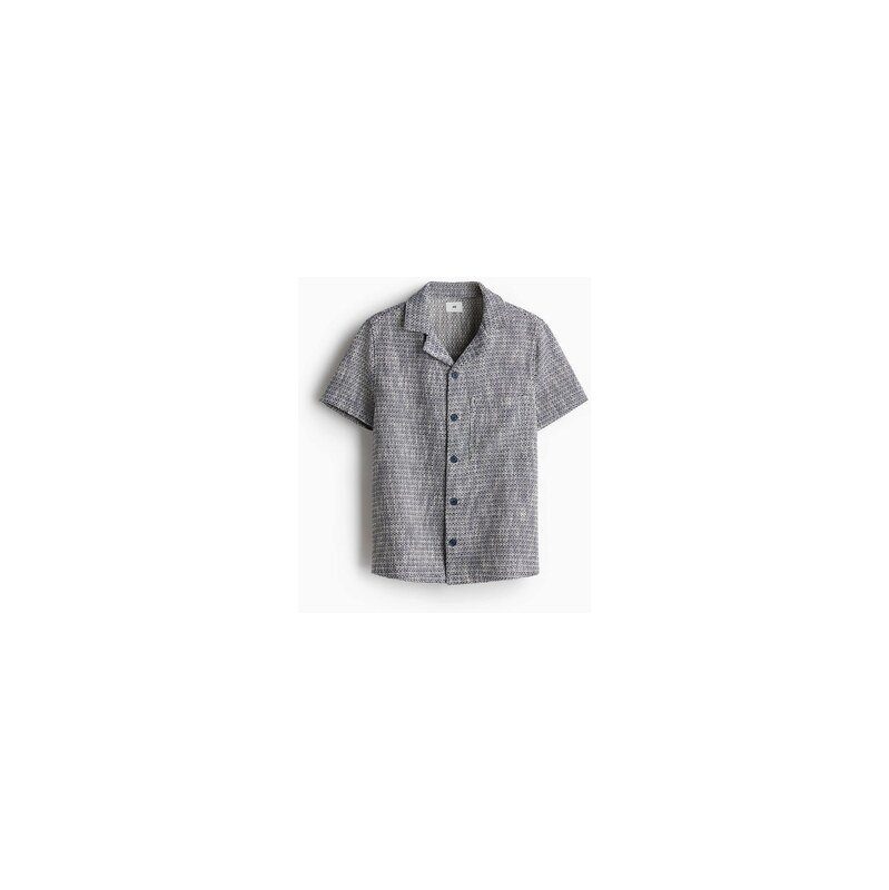 H&M - Košile resort Regular Fit ze strukturované tkaniny - Navy