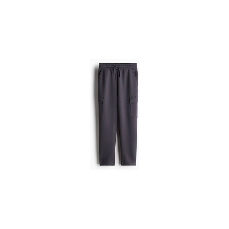 H&M - Sportovní kalhoty jogger cargo DryMove - Tmavě Šedá