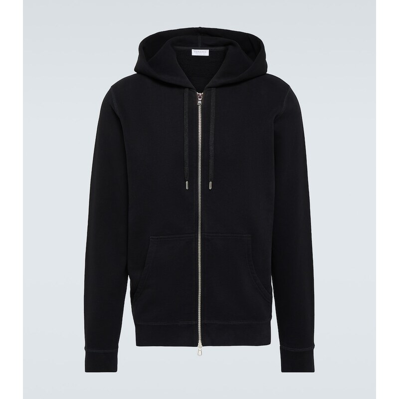 Sunspel Loopback cotton hoodie
