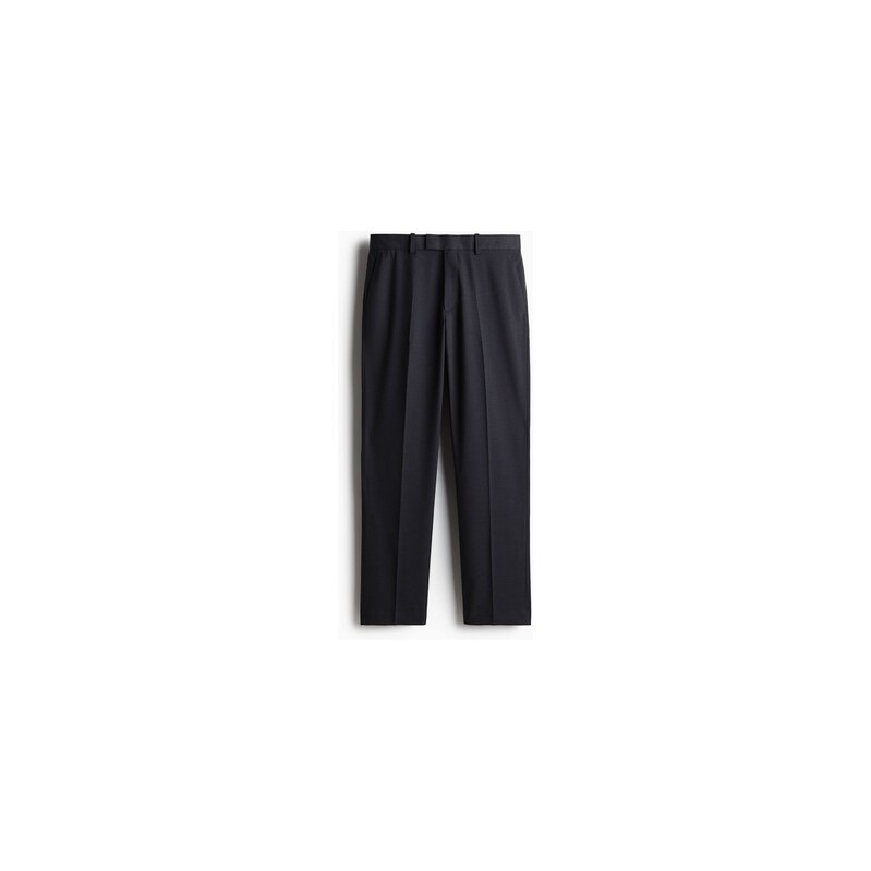 H&M - Společenské kalhoty Regular Fit - Tmavě Šedá