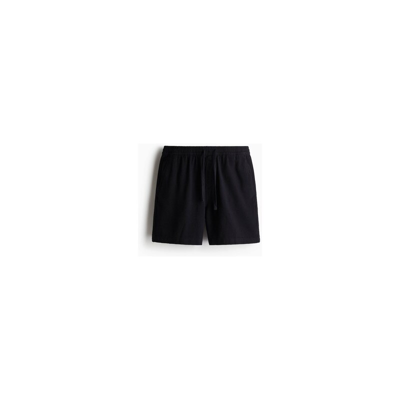 H&M - Šortky z tkaniny Regular Fit - Tmavomodrá