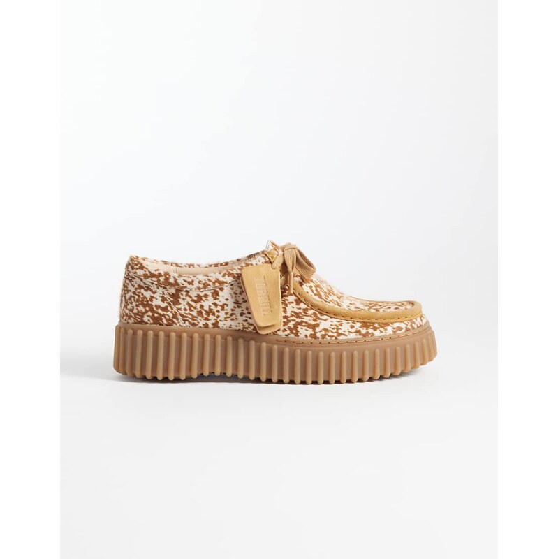 Clarks Torhill Bee shoes in deer print-Multi