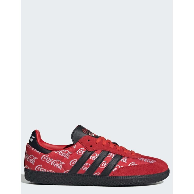 adidas Originals Samba og shoes in red / core black / cloud