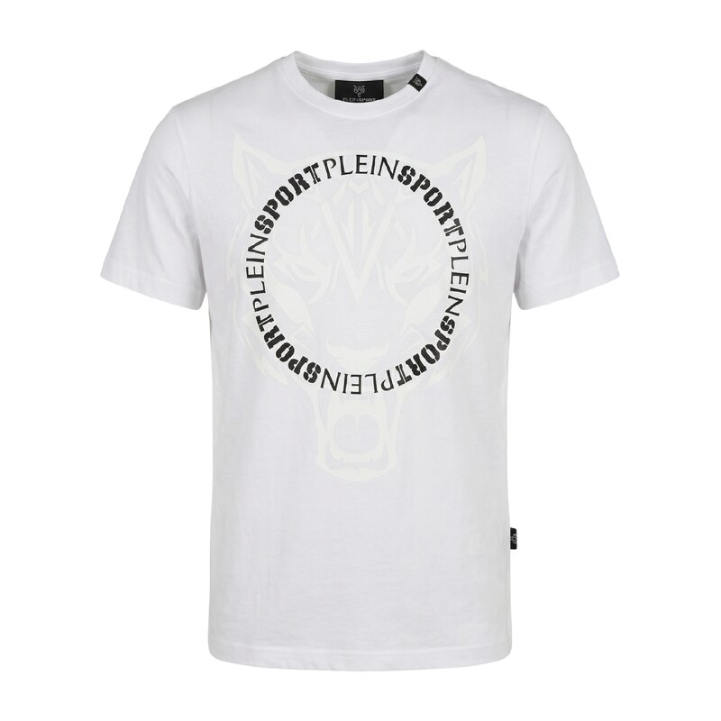 PLEIN SPORT Logo Loop White tričko