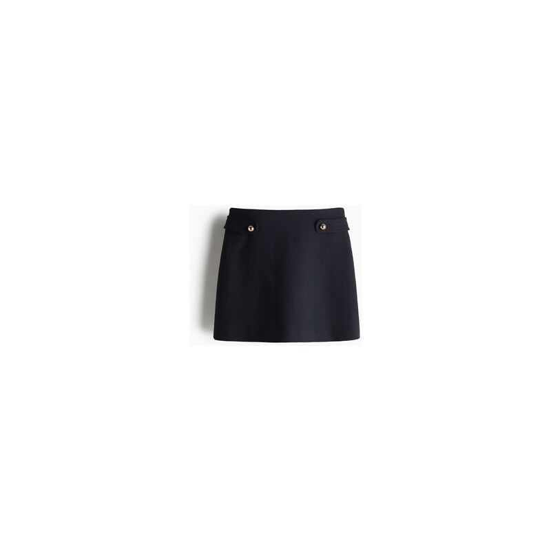 H&M - Áčková sukně - Námořnická Modř