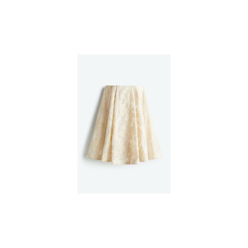 H&M - Minišaty z žakárové tkaniny - Krémová