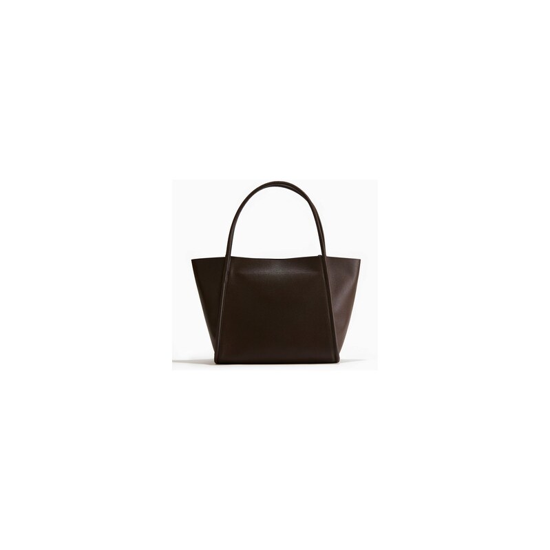 H&M - Taška shopper - Tmavě Hnědá