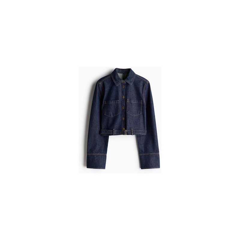 H&M - Džínová košile - Tmavý Denim Blue