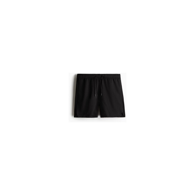 H&M - Šortky zesíťoviny Regular Fit - Černá