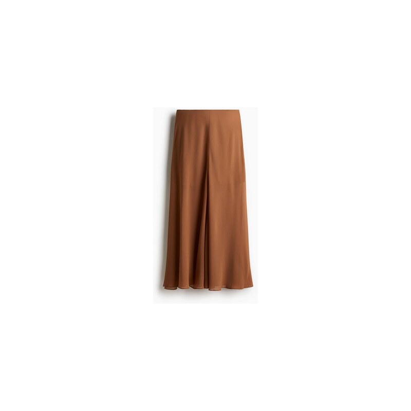 H&M - Šifonová maxisukně - Hnědá