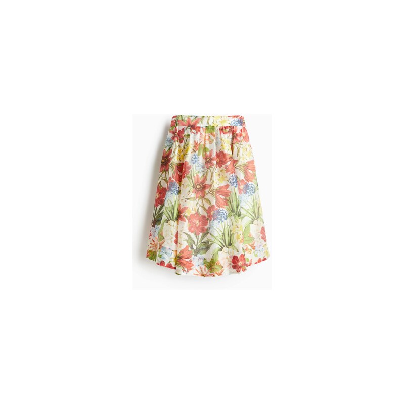 H&M - Minišaty bandeau - Bílá/Květiny