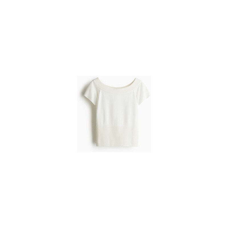 H&M - Top odhalující ramena - Bílá