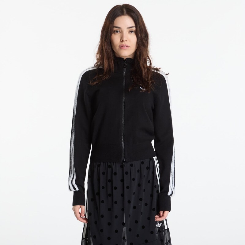 adidas Originals Svetr adidas Knitted Firebird Track Top Black/