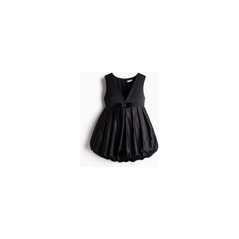 H&M - Minišatys bublinovým lemem - Černá