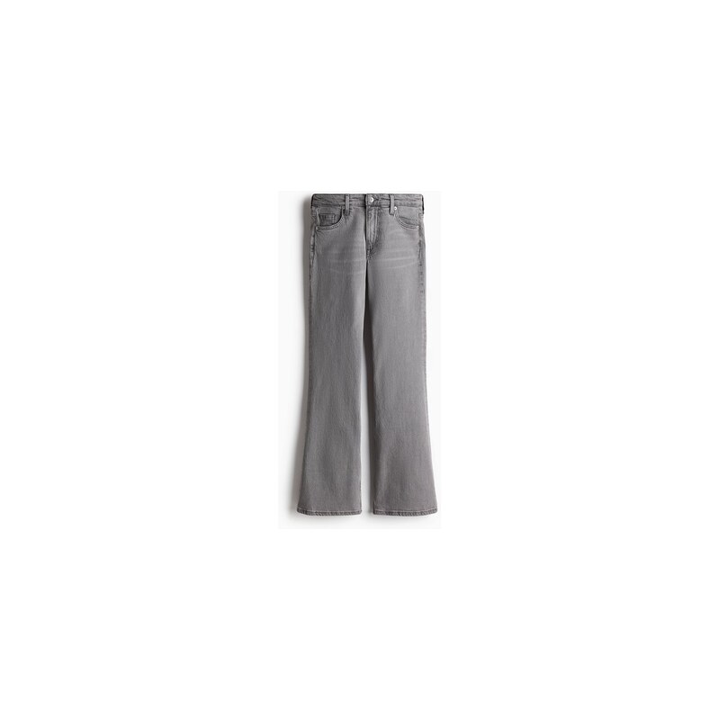 H&M - Flared High Jeans - Šedá