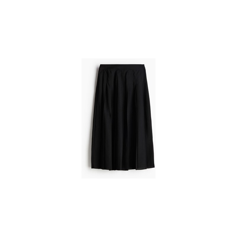 H&M - Skládaná sukně - Černá