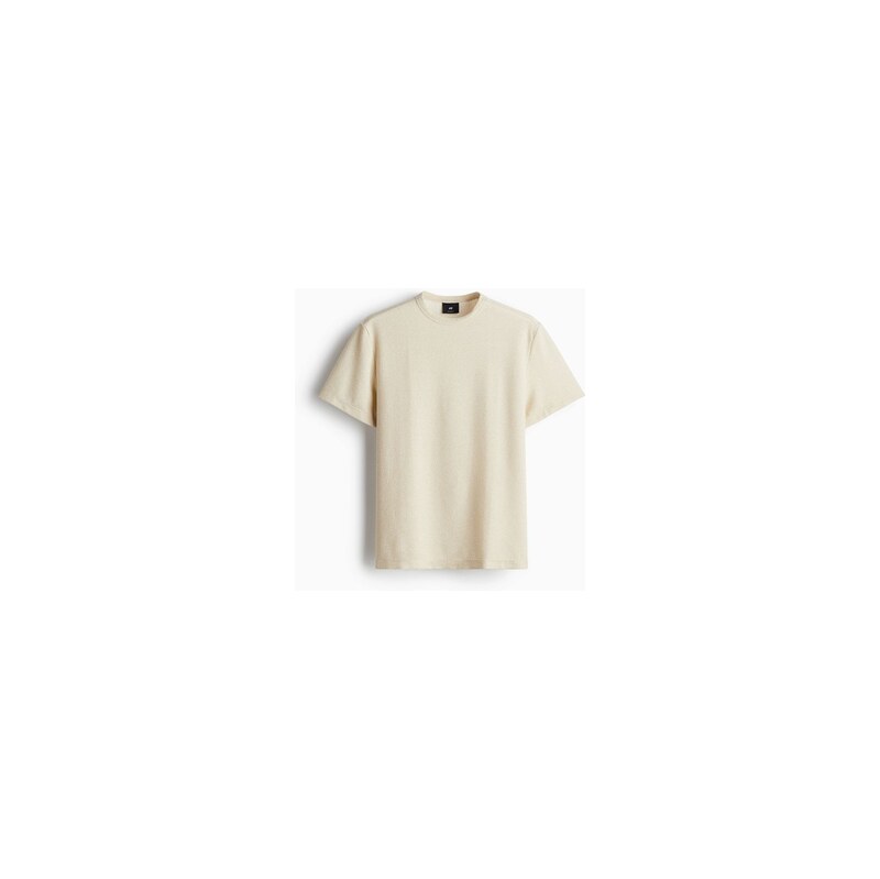 H&M - Tričko ze strukturovaného úpletu Regular Fit - Světle