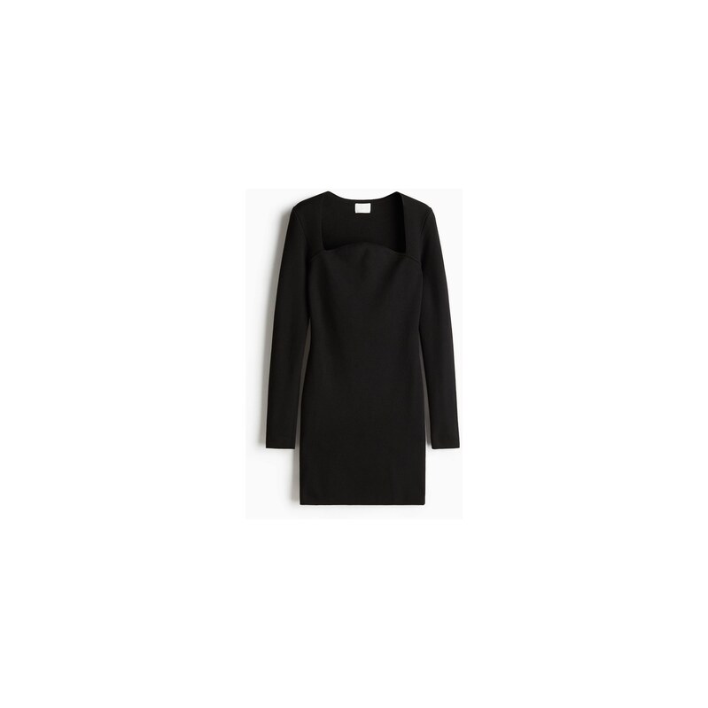 H&M - Pletené minišaty - Černá