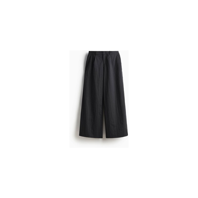 H&M - Elegantní krepové kalhoty - Černá