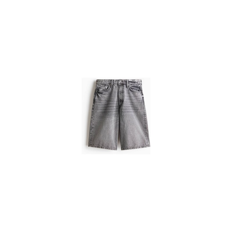 H&M - Džínové šortky Baggy - Šedý Denim