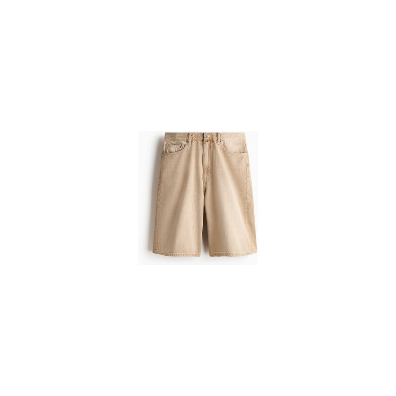 H&M - Džínové šortky Baggy - Béžová