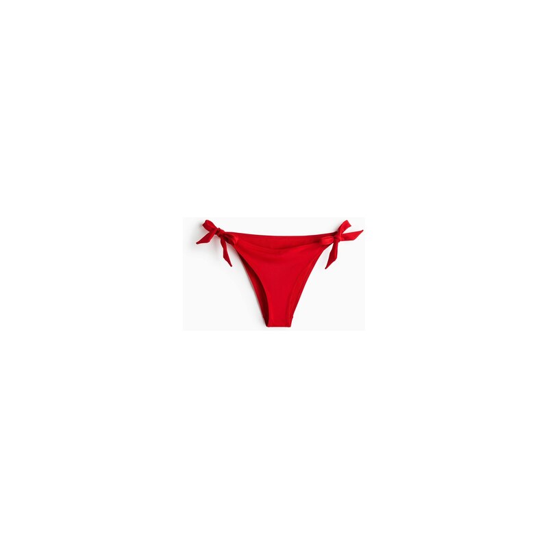 H&M - Zavazovací bikinové kalhotky tanga - Červená