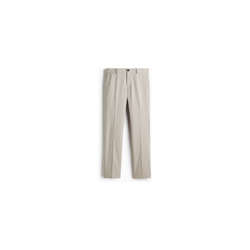 H&M - Elegantní kalhoty Slim Fit - Světlá Hnědošedá