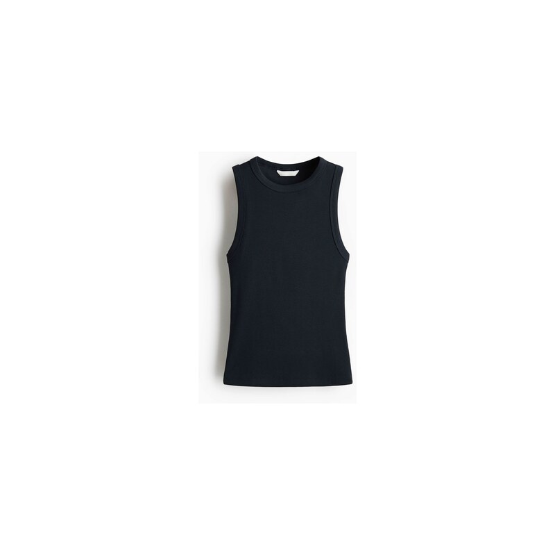 H&M - Žebrované tílko - Námořnická Modř