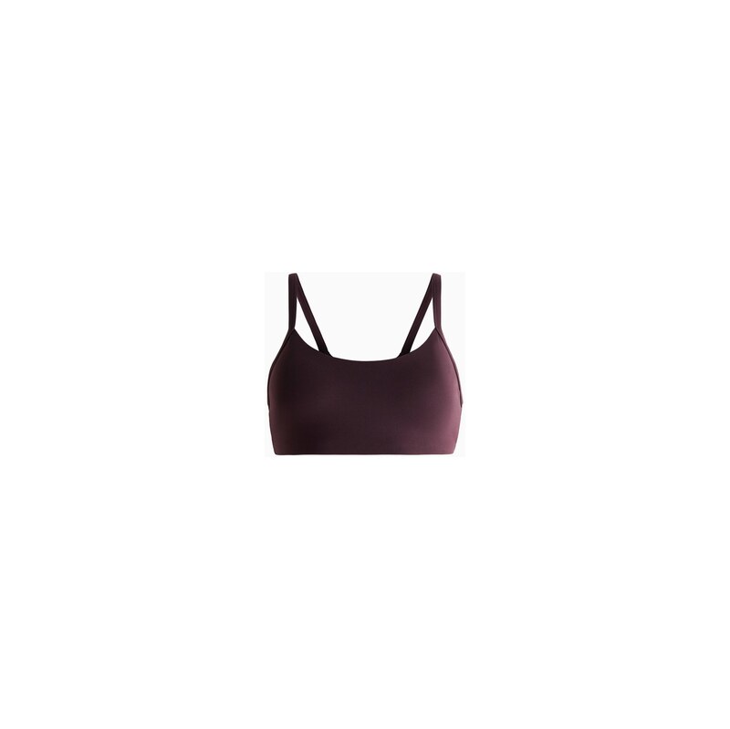 H&M - Sportovní podprsenka Medium Support SoftMove - Čokoládově