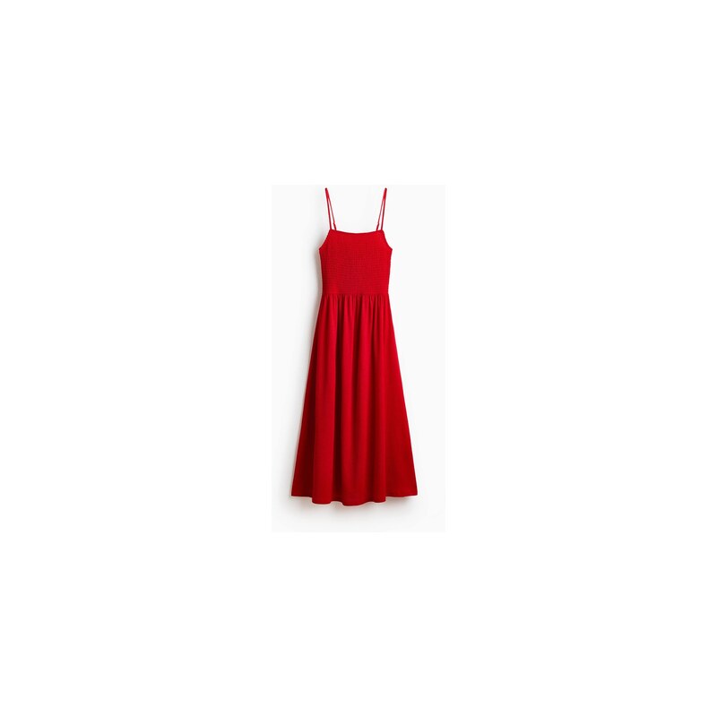 H&M - Šaty na ramínkas žabkováním - Červená