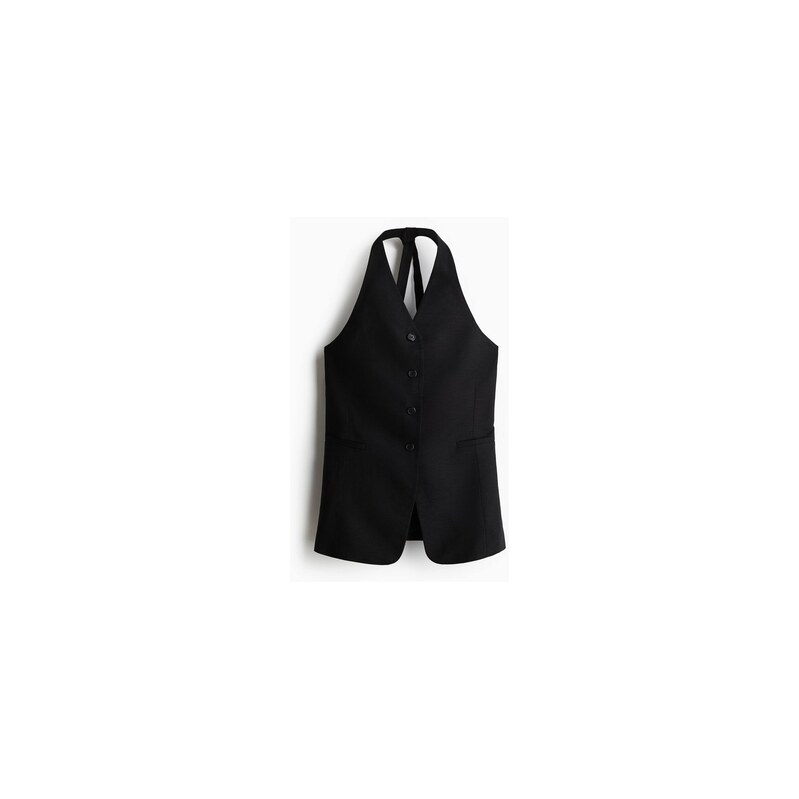 H&M - Vesta halterneck - Černá