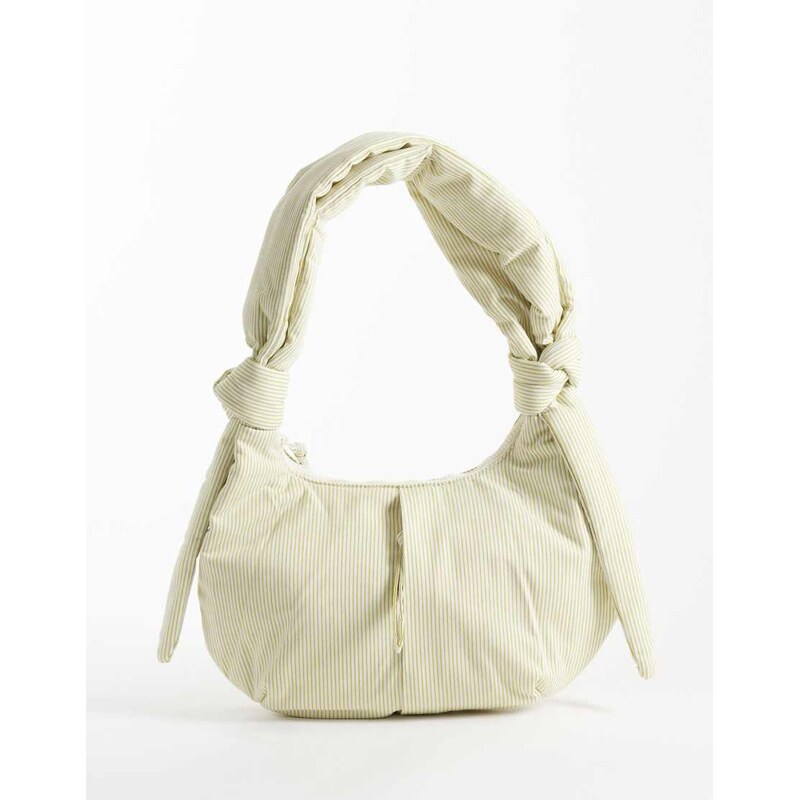 OLEND shoulder bag in lime stripe-Multi