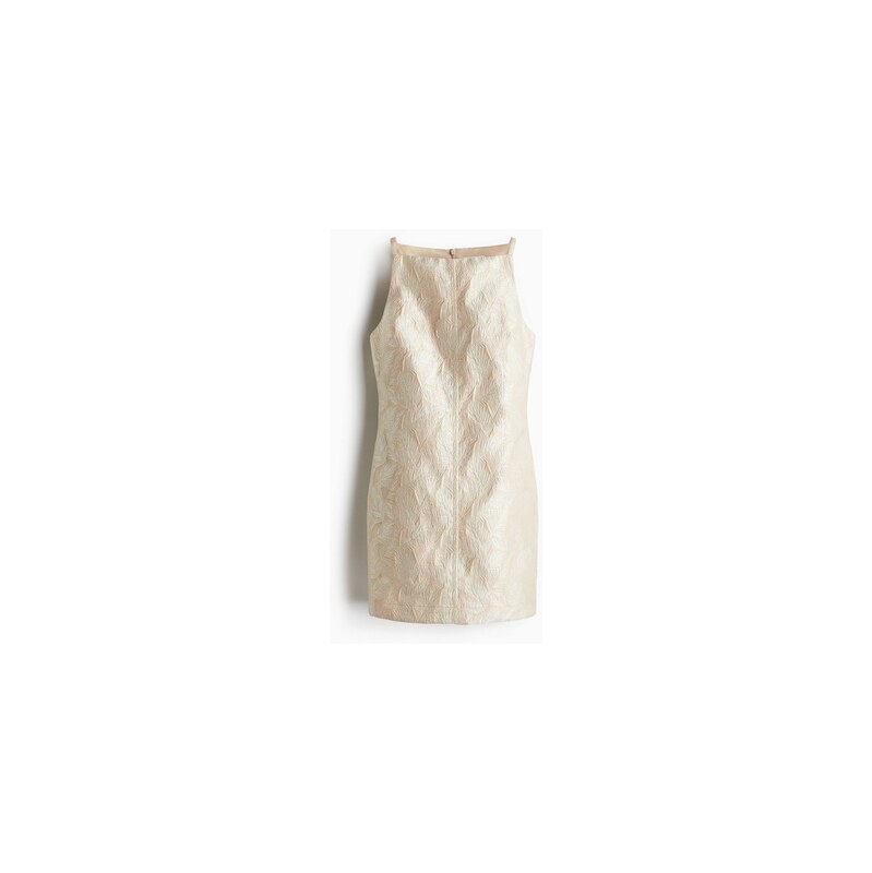 H&M - Brokátové minišaty - Light Beige