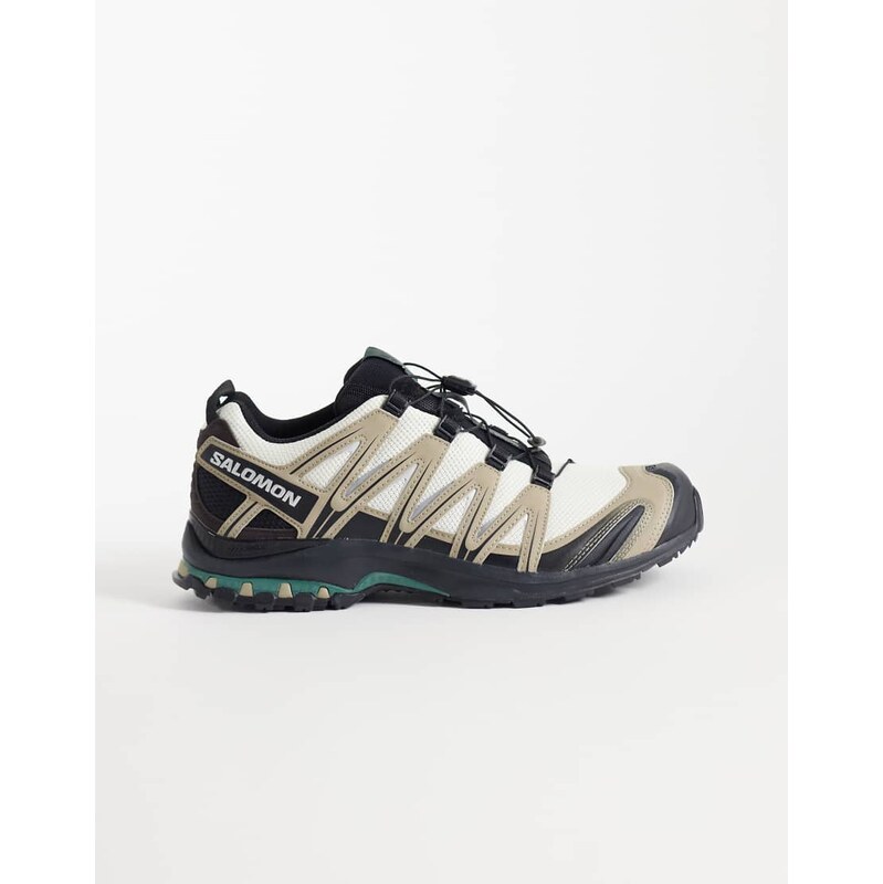 Salomon XA PRO 3D trainers in silver sage and bistro green