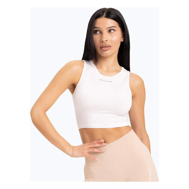 Dámský top vázací Gym Glamour White 441