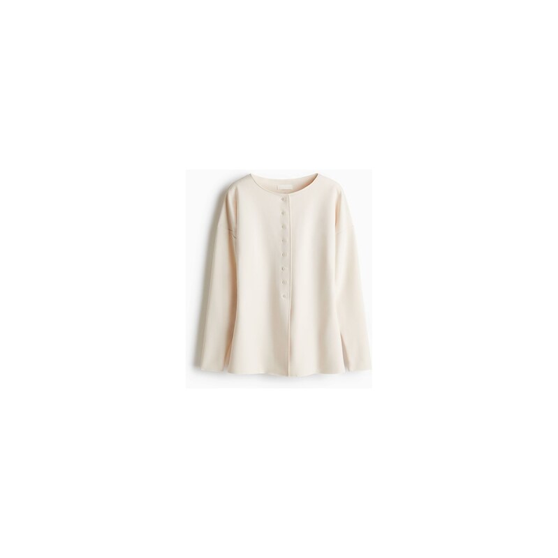 H&M - Kardigans projmutým pasem - Světle Béžová