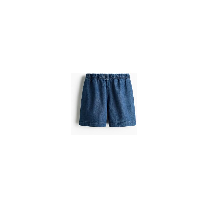H&M - Džínové natahovací šortky - Denim Blue