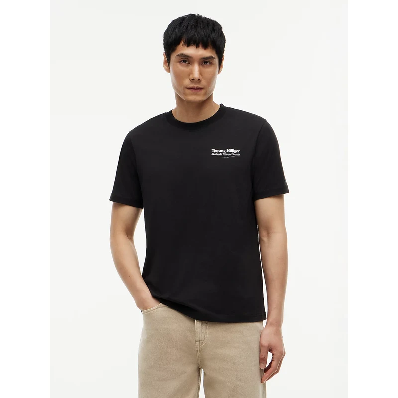 Tommy Hilfiger pánské černé tričko