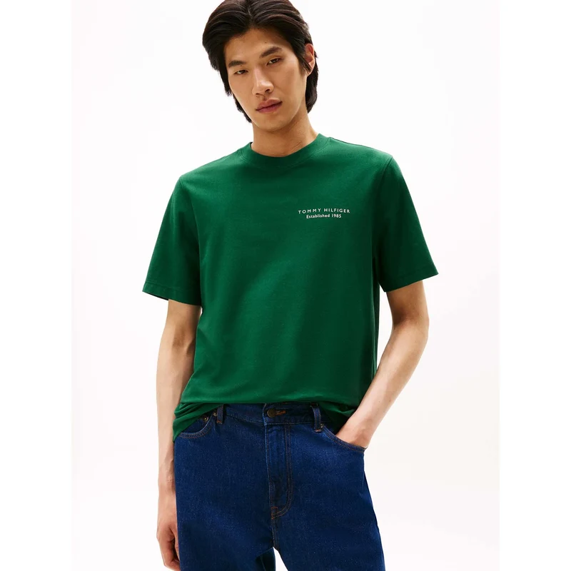 Tommy Hilfiger pánské zelené tričko