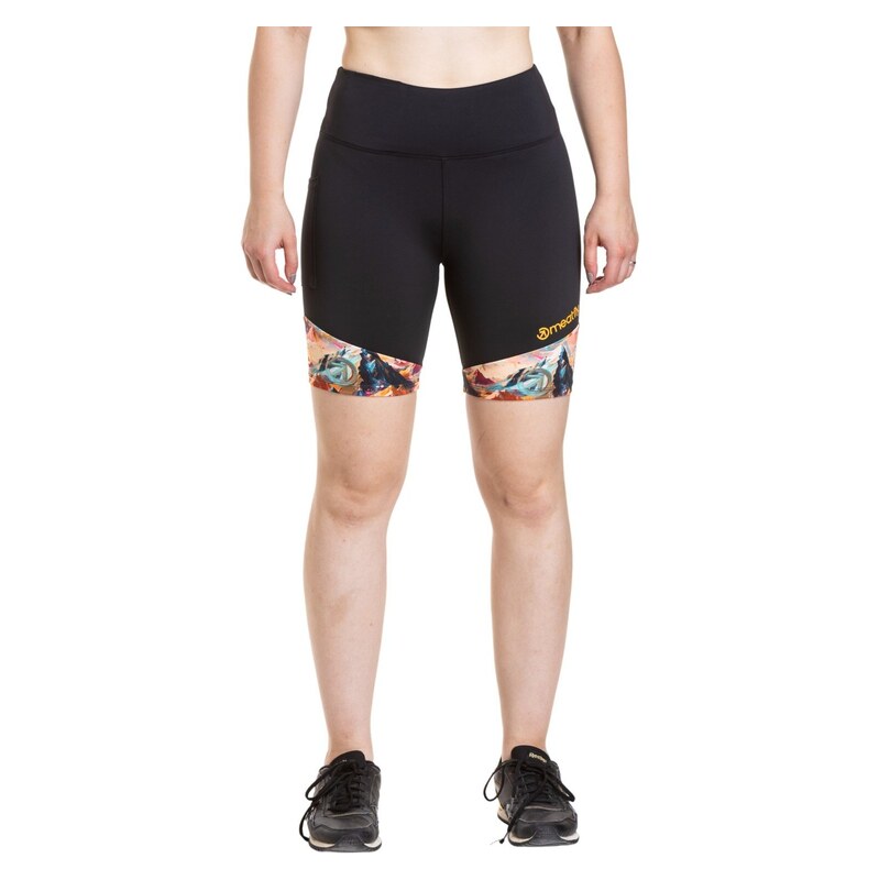 Meatfly dámské biker kraťasy Shorbi Long Mango Mountains |