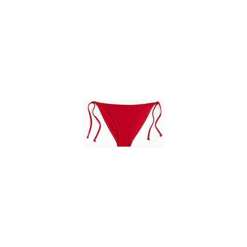H&M - Zavazovací bikinové kalhotky tanga - Červená