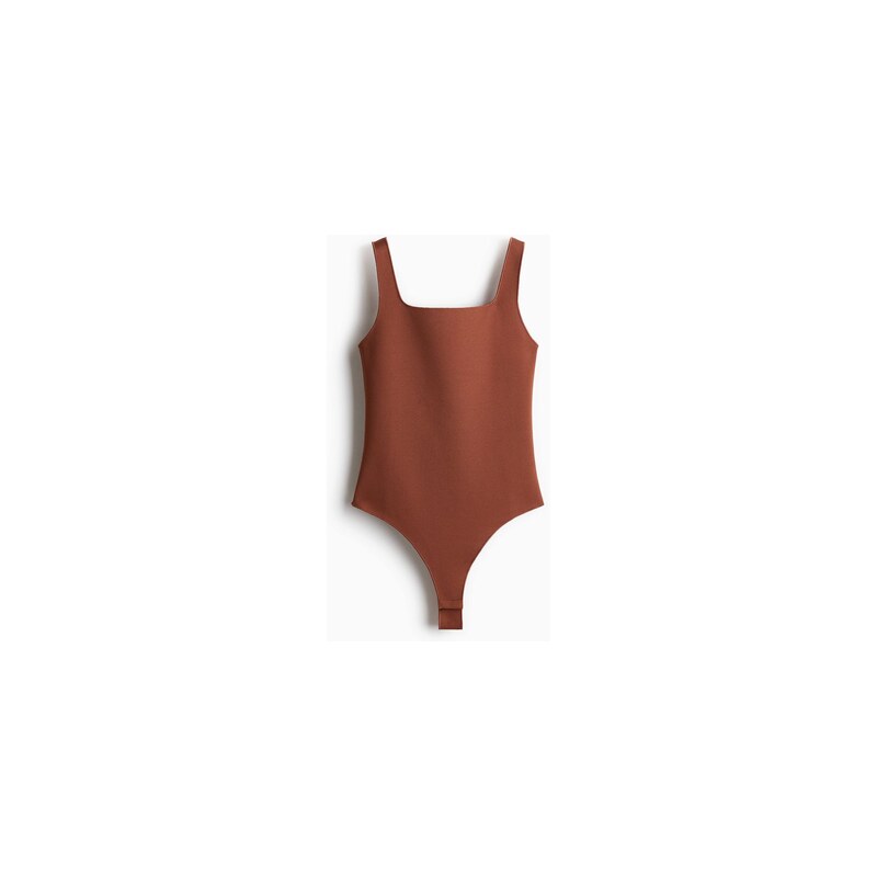 H&M - Body thongs interlockem - Hnědá