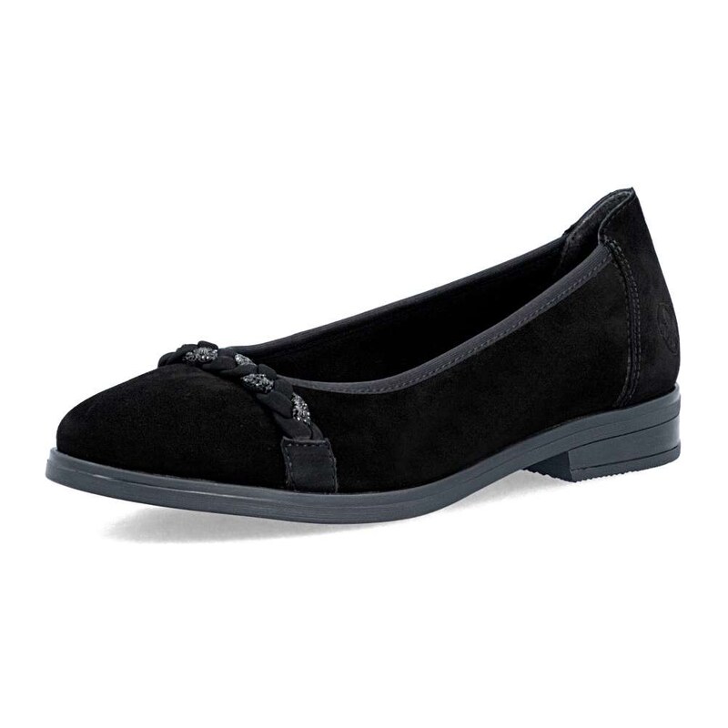 Dámské baleríny RIEKER 46257-00 BLACK H/W6