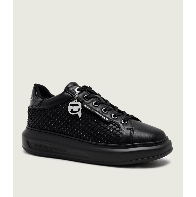 Karl Lagerfeld Kožené tenisky Kapri Gemstone Net Charm