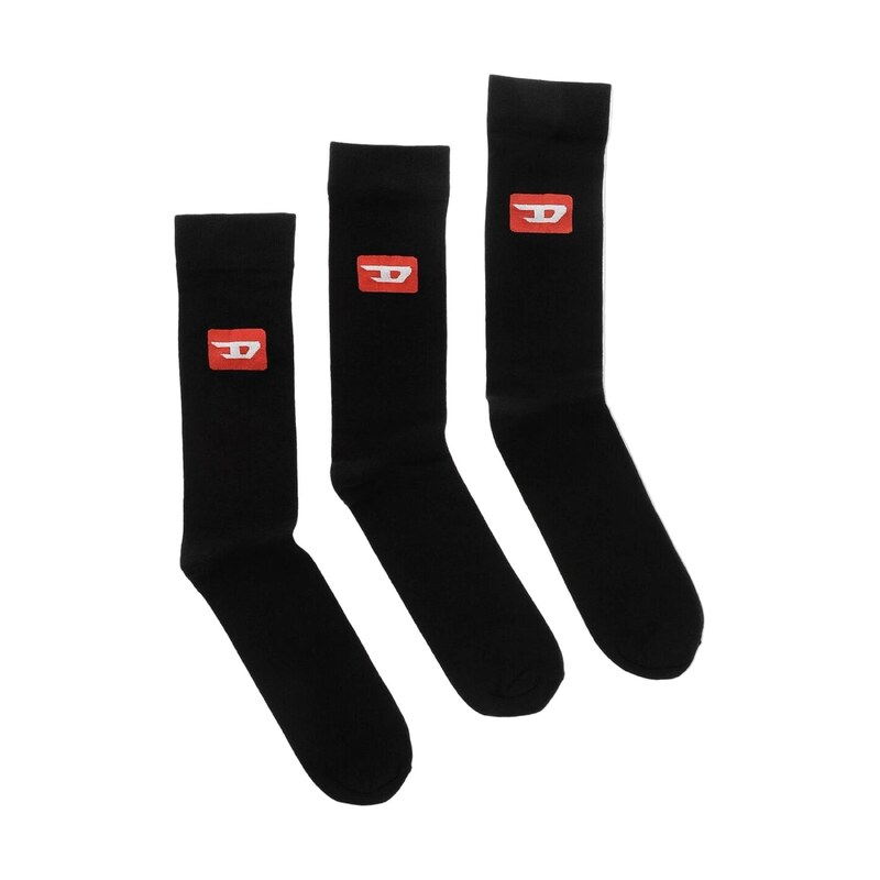 DIESEL Ponožky SKM-RAYTHREEPACK-R černá