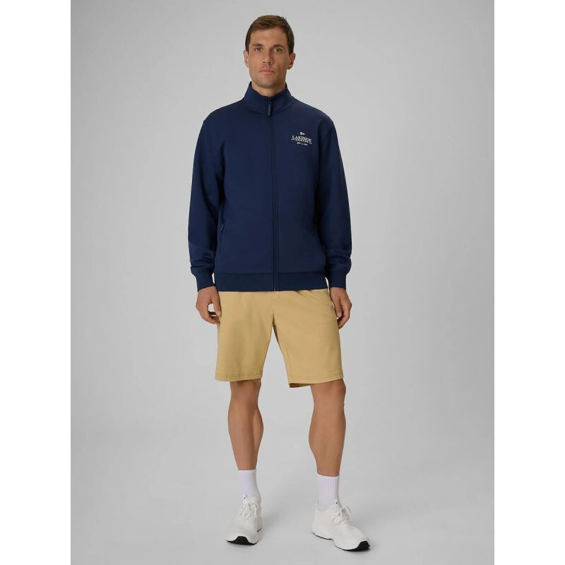 Pánská mikina z fleece s střihem bez kapuce model 22271866 - 4F